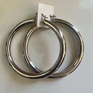 Silver Hoop Earrings